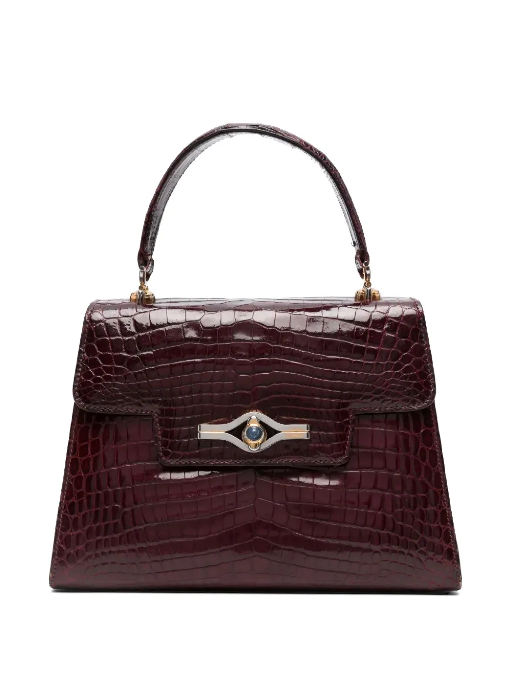 Gucci Pre-Owned crocodile-embossed tote bag - Rosso