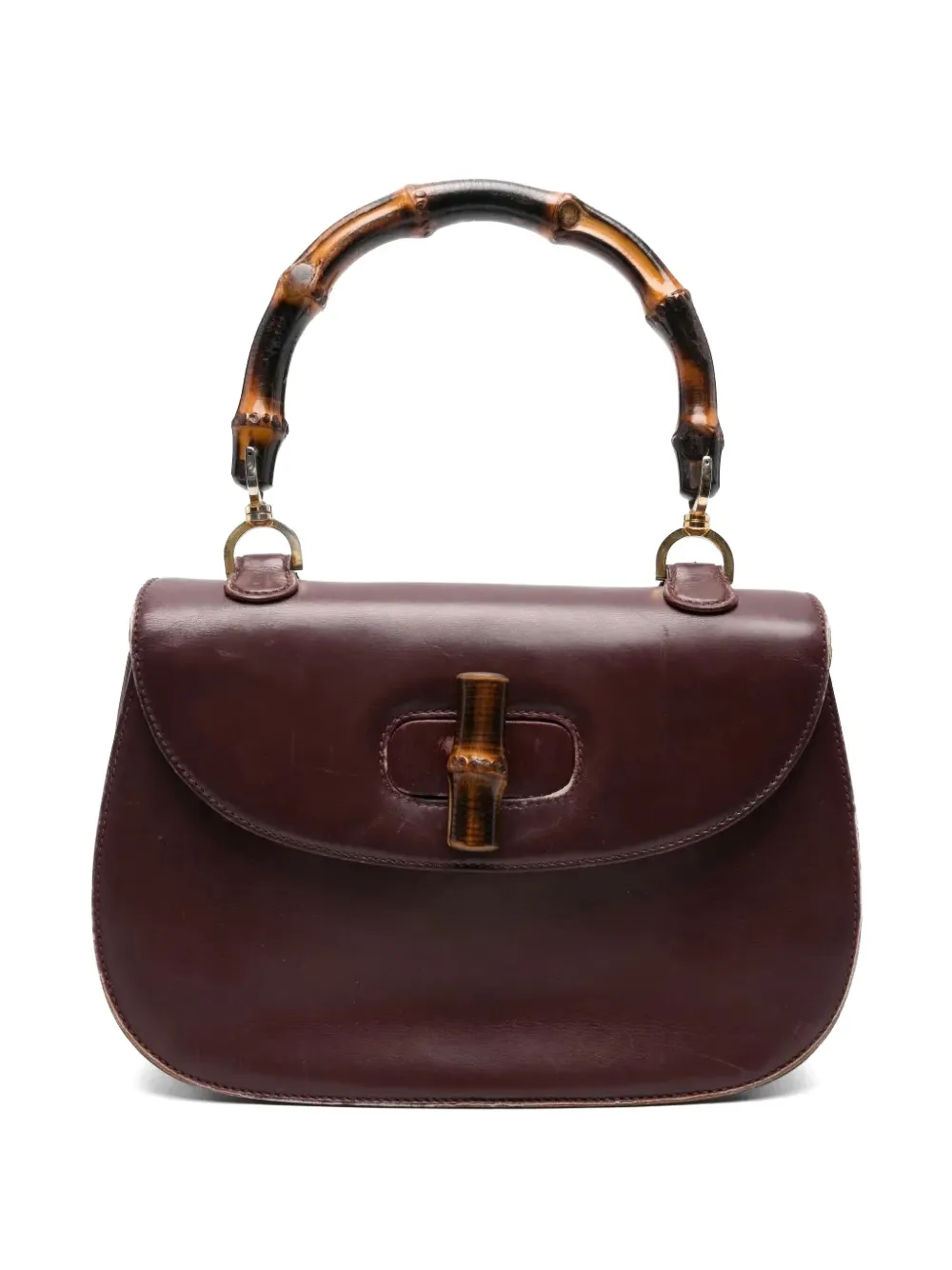 Gucci Pre-Owned bamboo handle bag - Rosso