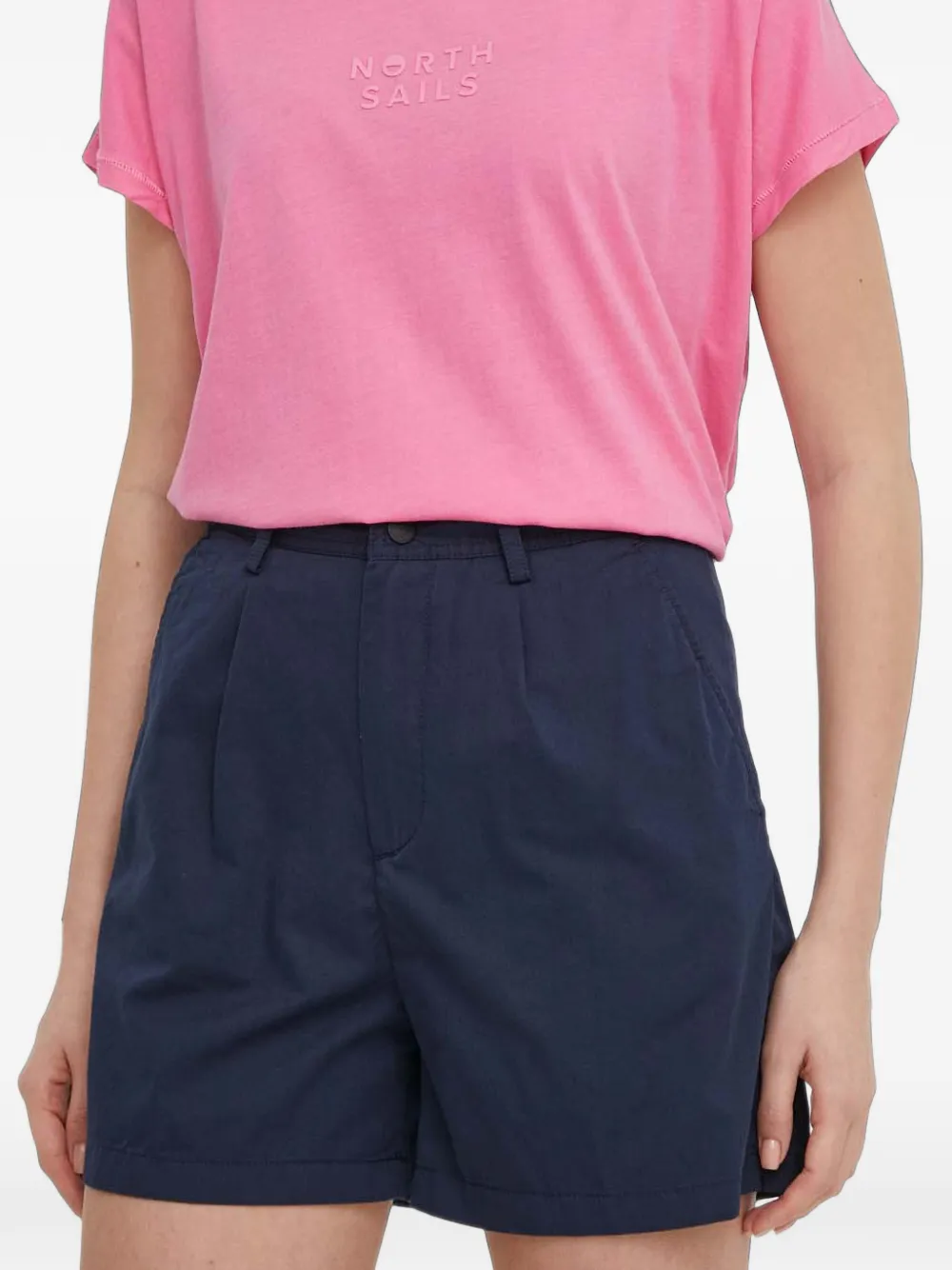 North Sails pleated shorts Blauw