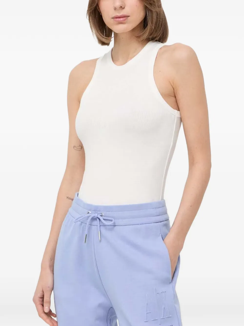 Notes du Nord ribbed-knit racer-back top