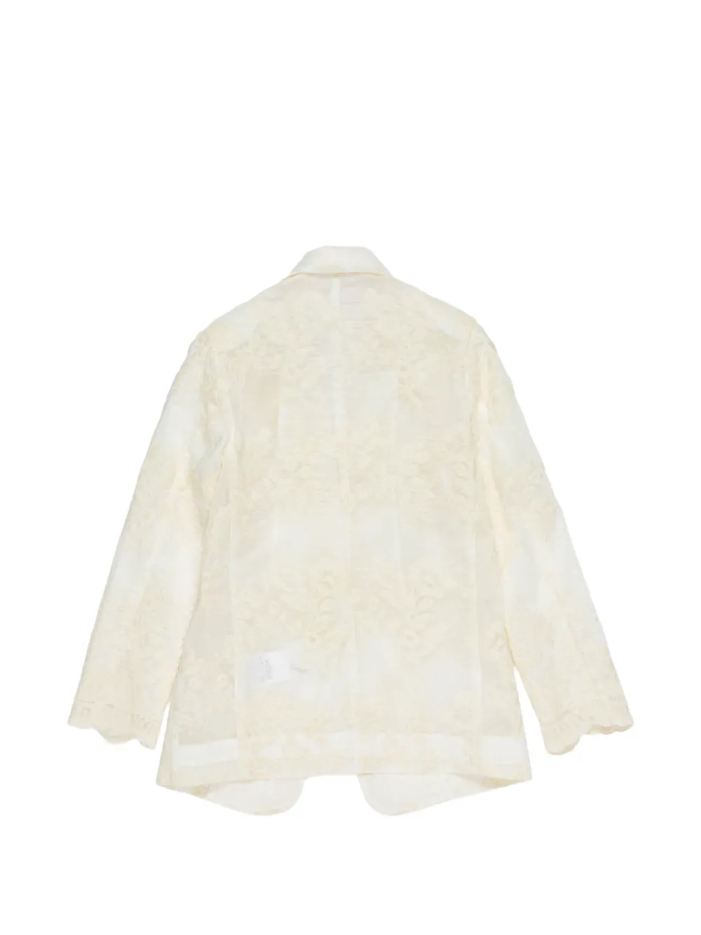 Miss Grant Kids Blazer met bloemenkant Beige