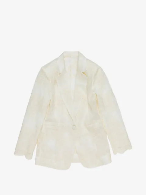 Miss Grant Kids Blazer com renda floral