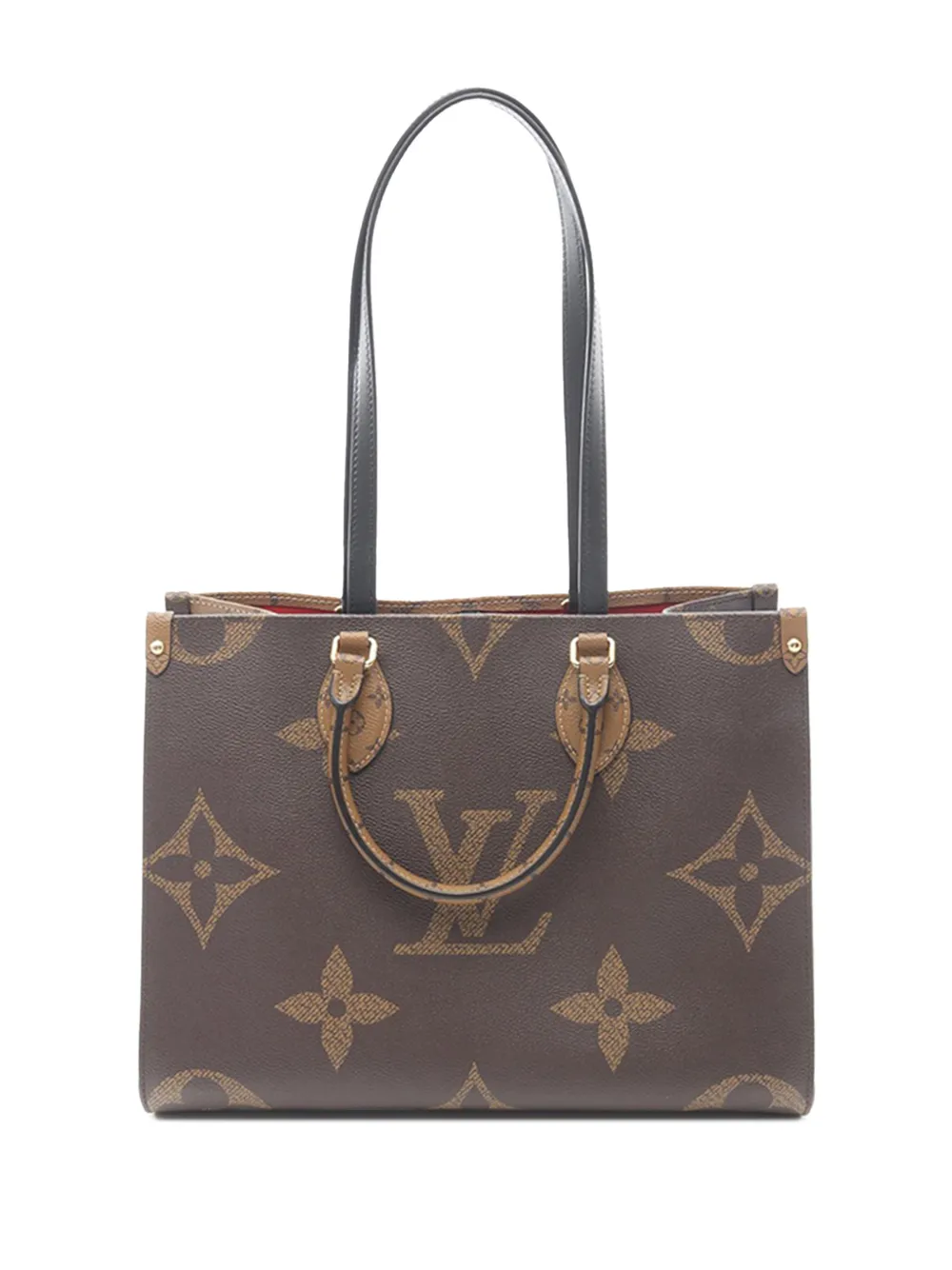 Louis Vuitton Pre-Owned 2020 Monogram Giant OnTheGo MM satchel - Marrone