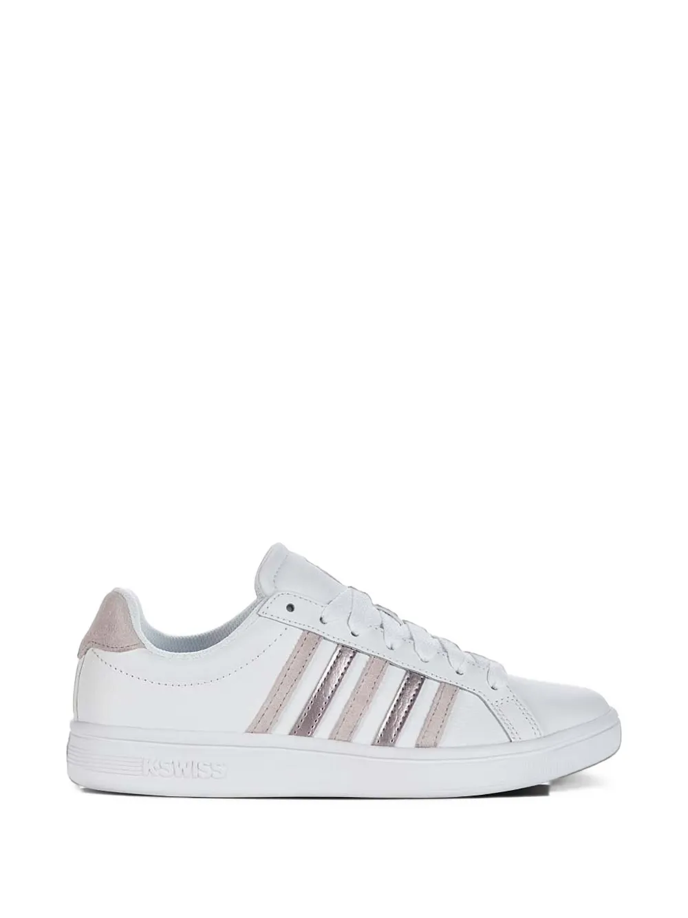 K-Swiss Court Tiebreak striped leather sneakers