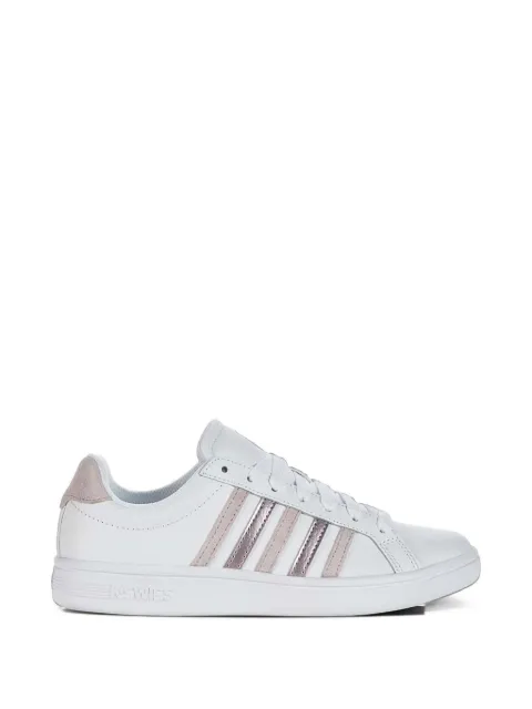 K-Swiss Court Tiebreak striped leather sneakers