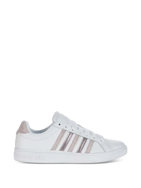 K-Swiss Court Tiebreak striped leather sneakers