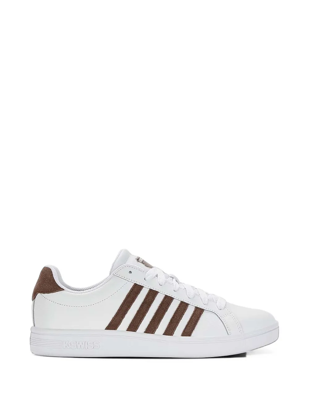 K-Swiss The Court Tiebreak stripe-detail low-top sneakers | White | Image 1