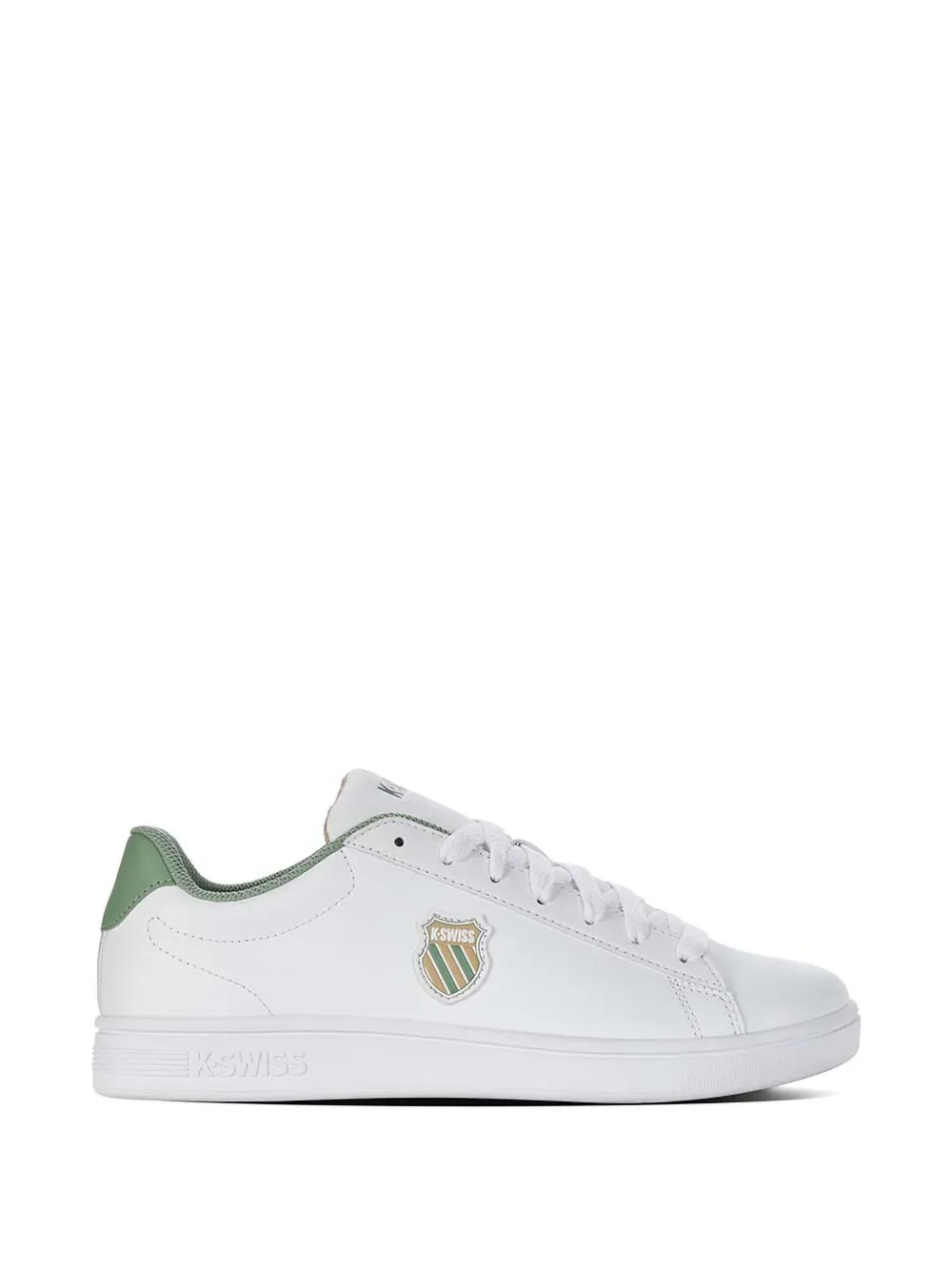 K-Swiss Court Shield II logo-patch sneakers - Bianco