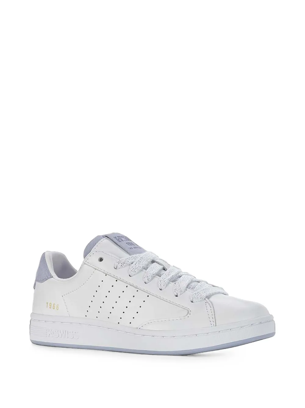 K-Swiss Lozan Klub perforated leather sneakers Wit
