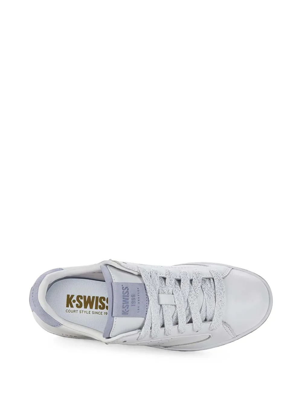 K-Swiss Lozan Klub perforated leather sneakers Wit