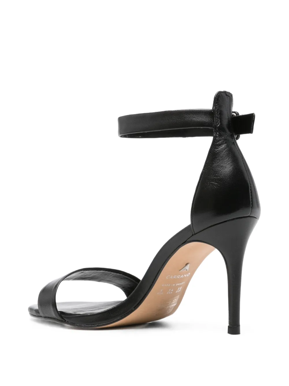 CARRANO Sandalen met enkelbandje en gespsluiting Zwart