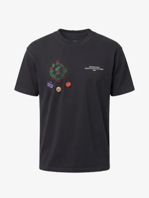 BLDG4 T-Shirt mit Blumenstickerei