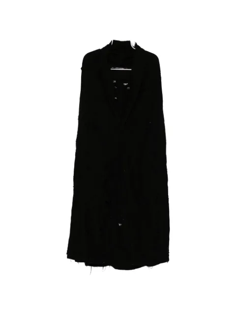 Julius distressed sleeveless jacket