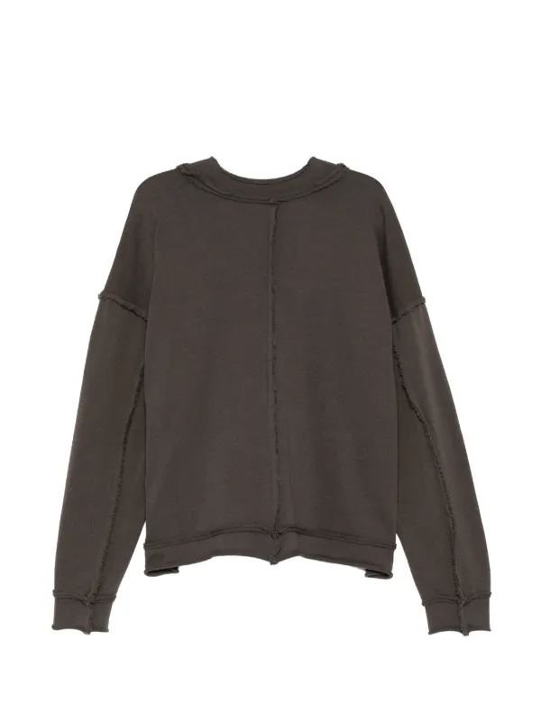 The viridi-anne カットオフスウェット The Viridi-Anne カットオフエッジ カーディガン | ブラウン | FARFETCH JP