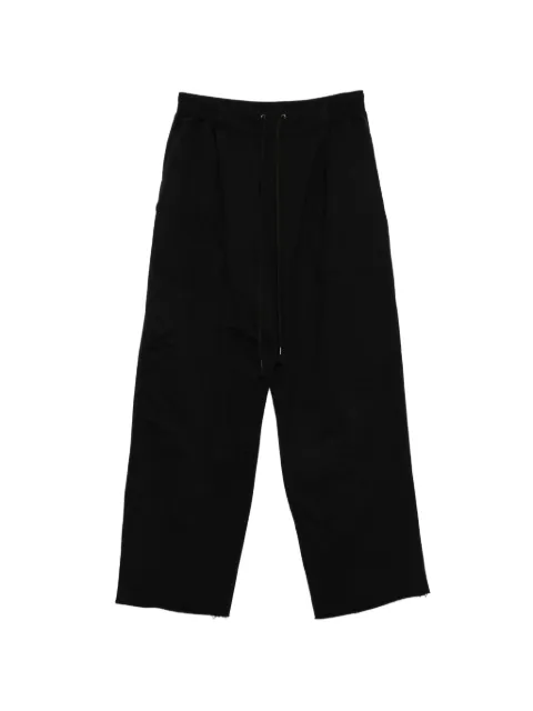 The Viridi-Anne drawstring raw-cut trousers