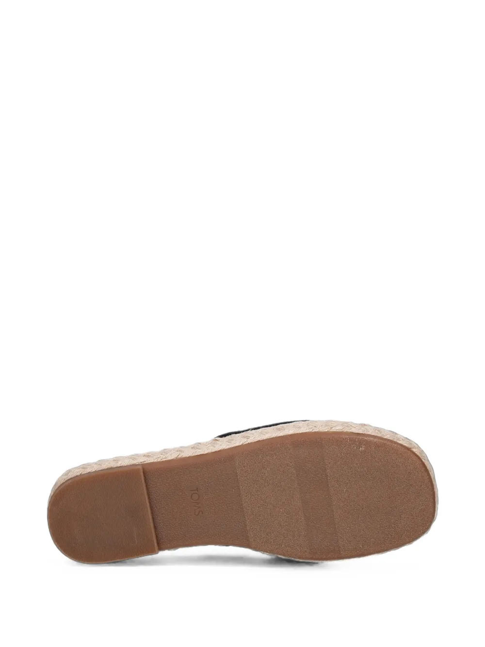 Toms Abby knot-detail espadrille slides Zwart
