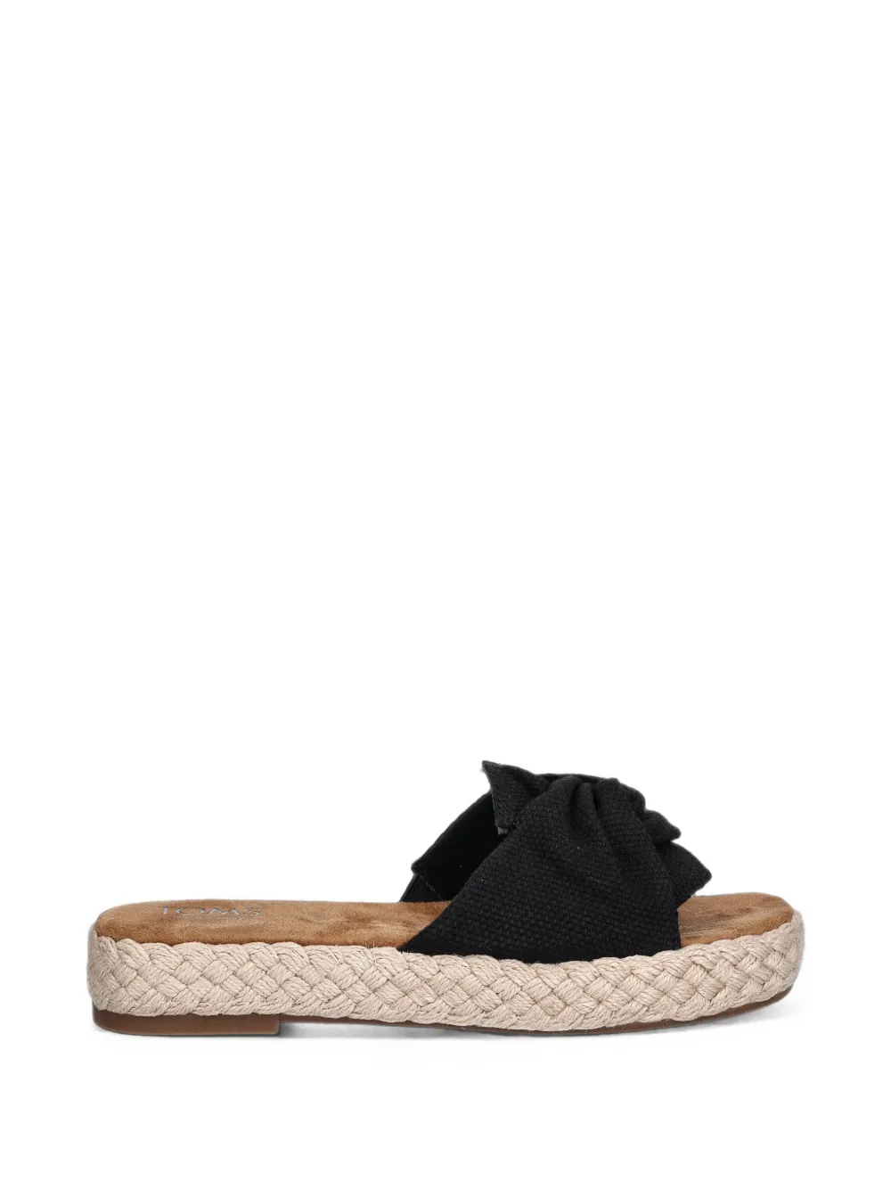 Toms Abby knot-detail espadrille slides - Schwarz