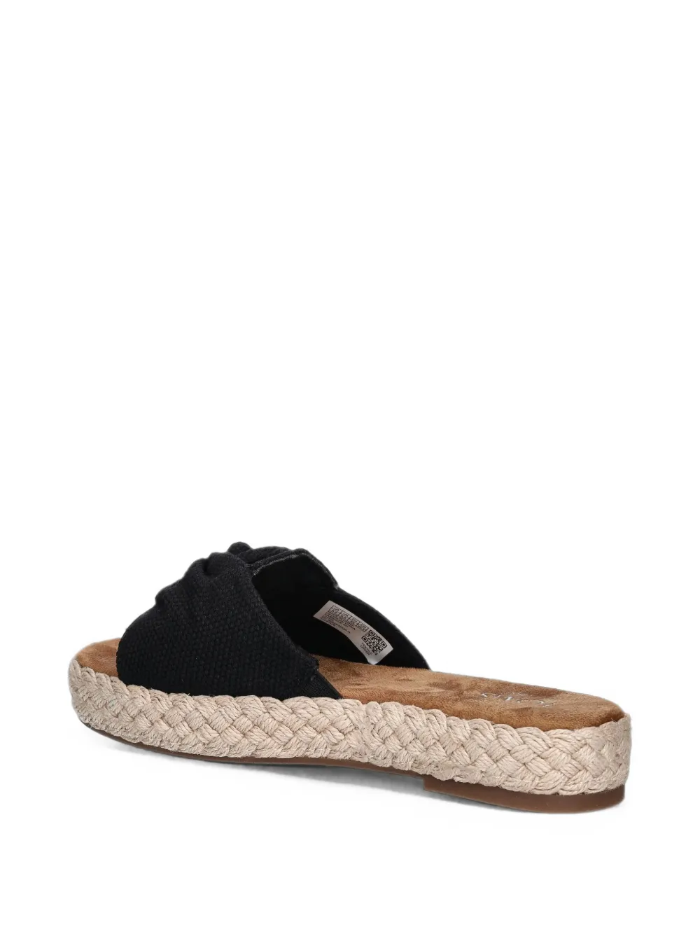 Toms Abby knot-detail espadrille slides Zwart