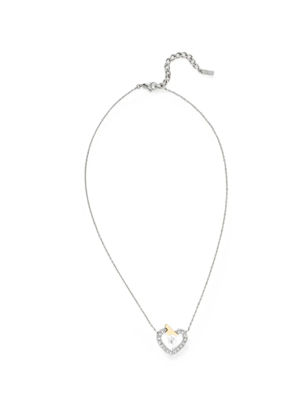 Trussardi heart embellished necklace - Argento