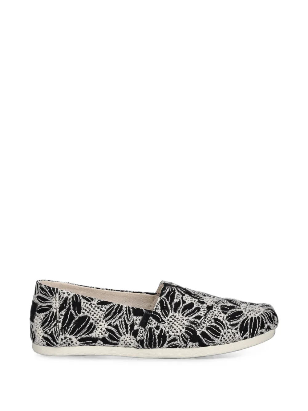 Toms floral-embroidered sneakers