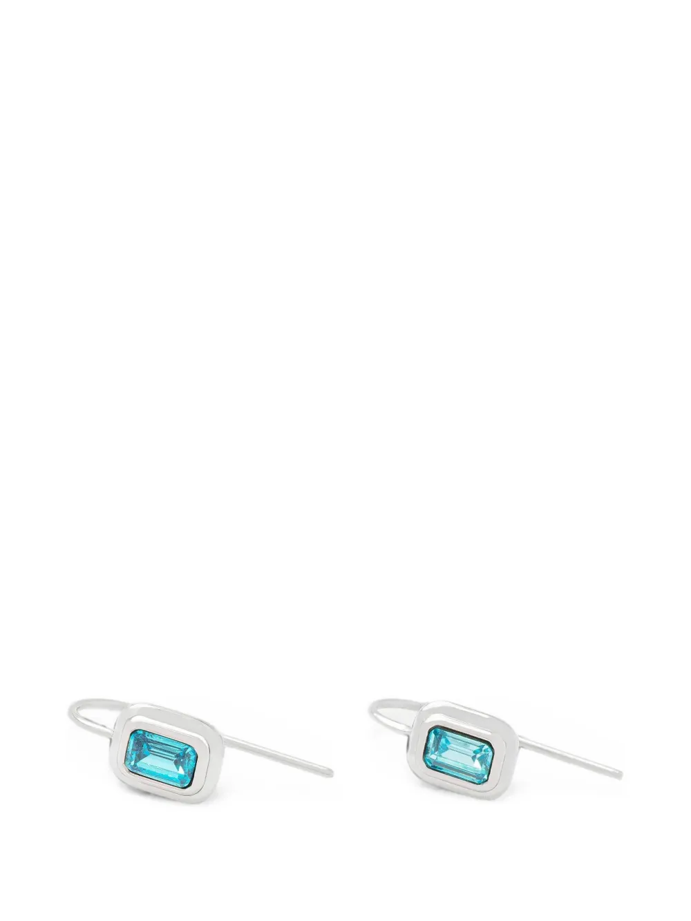 Trussardi crystal-embellished drop earrings - Argento