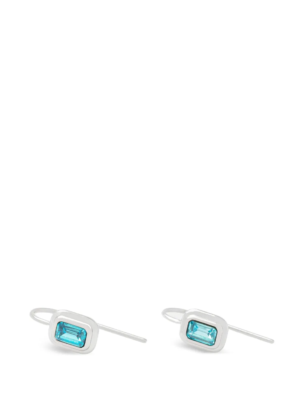 Trussardi crystal-embellished drop earrings - Argento