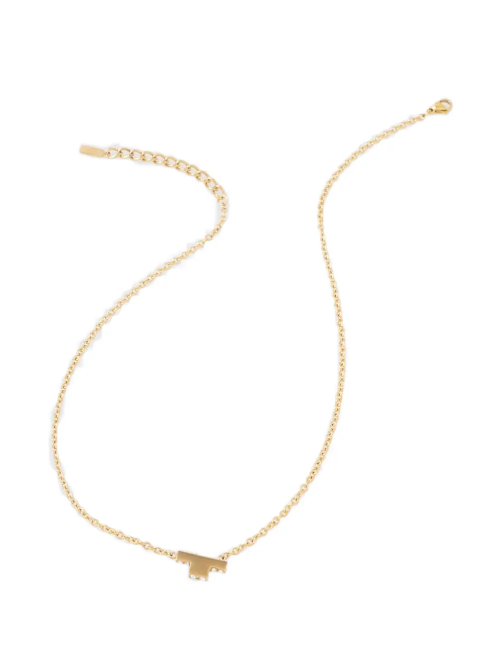 Trussardi Halskette mit Kristallanhänger - Gold