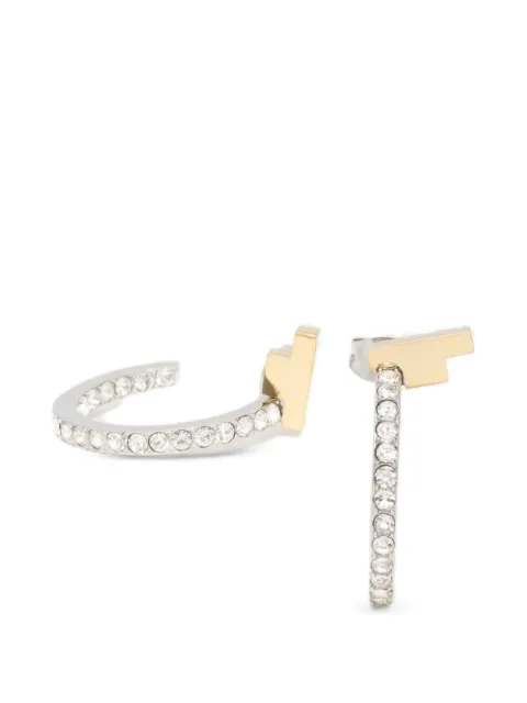 Trussardi T-logo hoop earrings