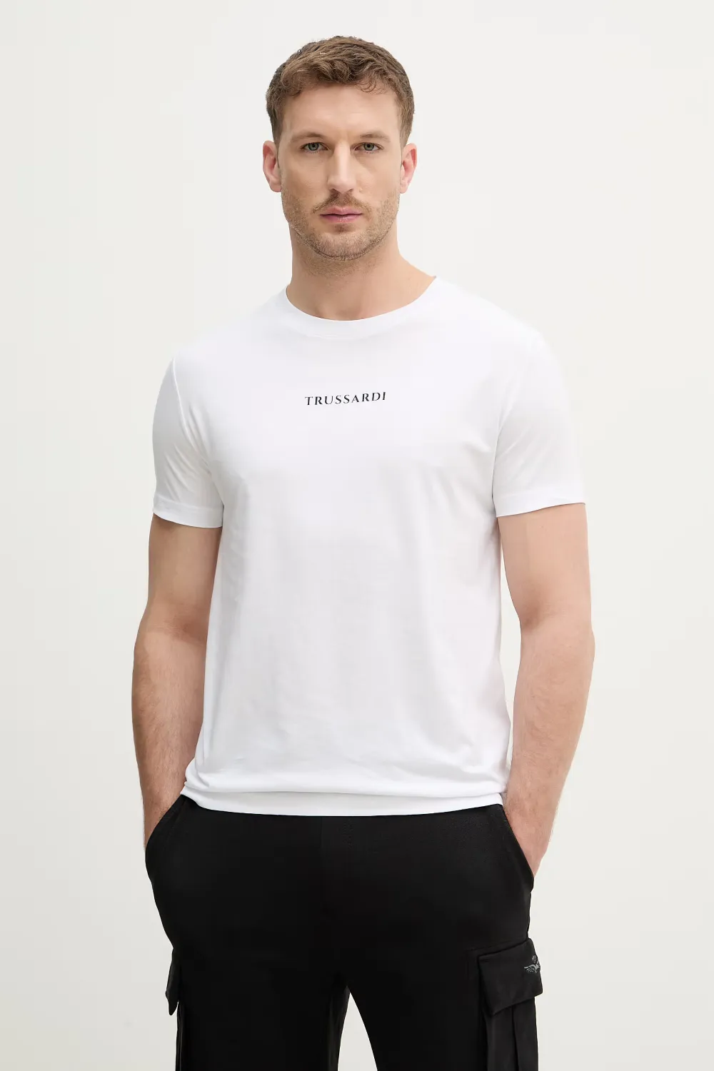 Trussardi graphic-print logo-print T-shirt - Bianco