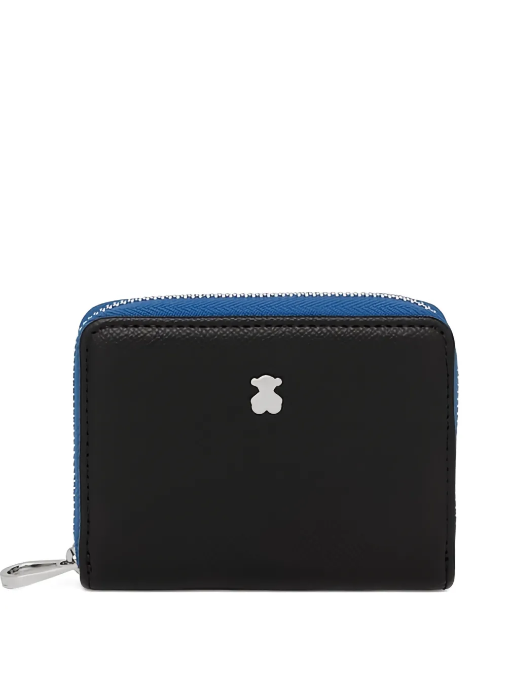 TOUS logo-plaque zip wallet - Schwarz