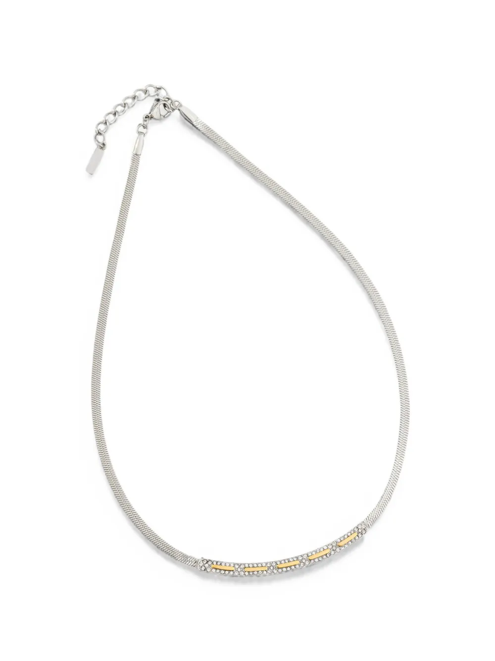 Trussardi Collana con cristalli - Argento