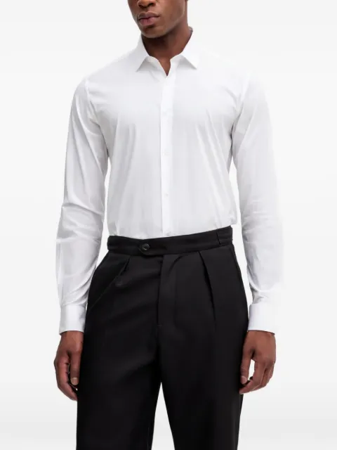 Trussardi logo-embroidery shirt