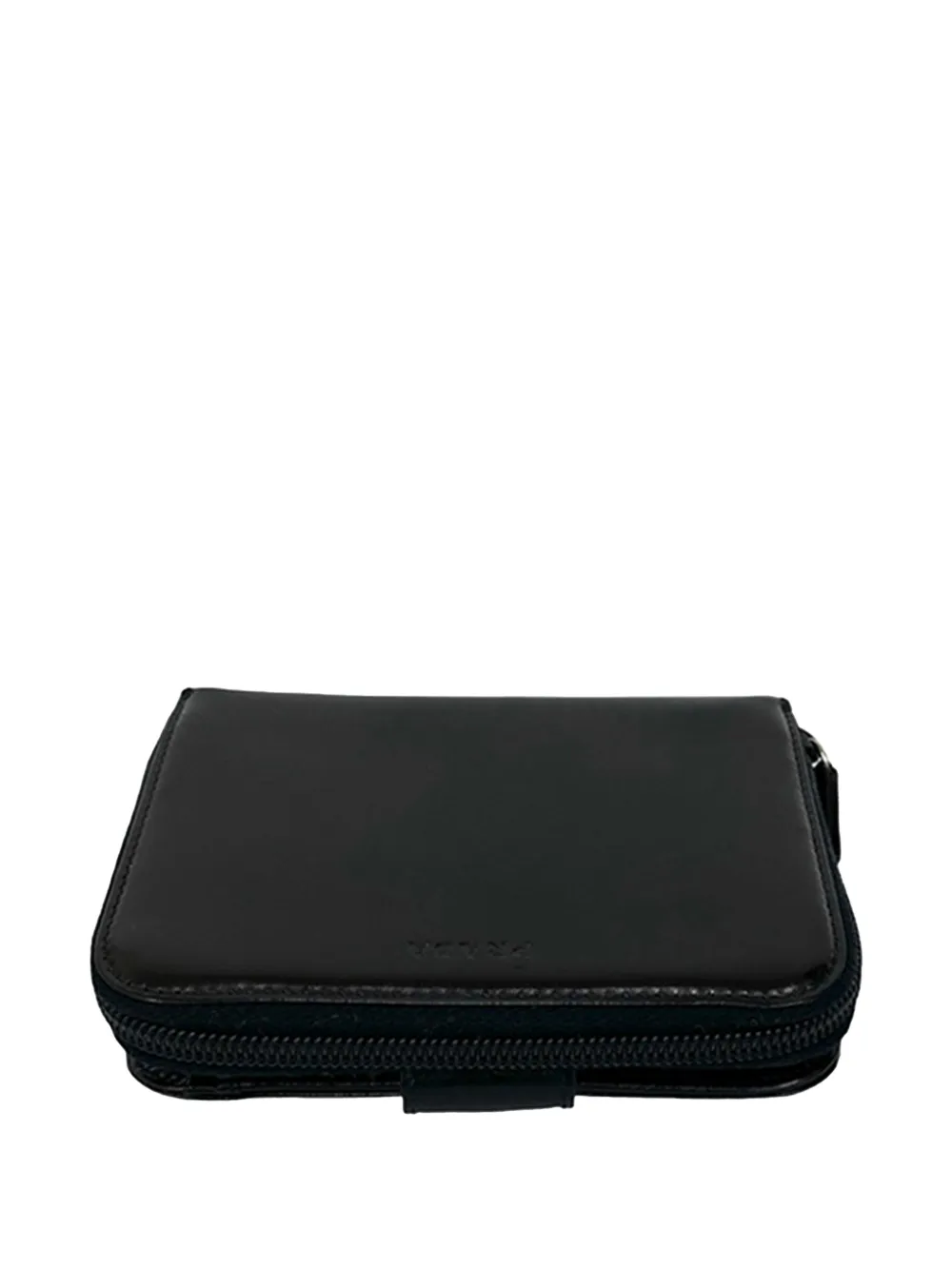  Prada Pre-owned 2000-2025 Calfskin Compact Zip Around Wallet Small Wallets - Black 