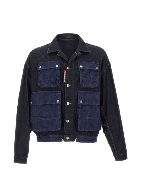 DSQUARED2 cargo-design buttoned denim jacket