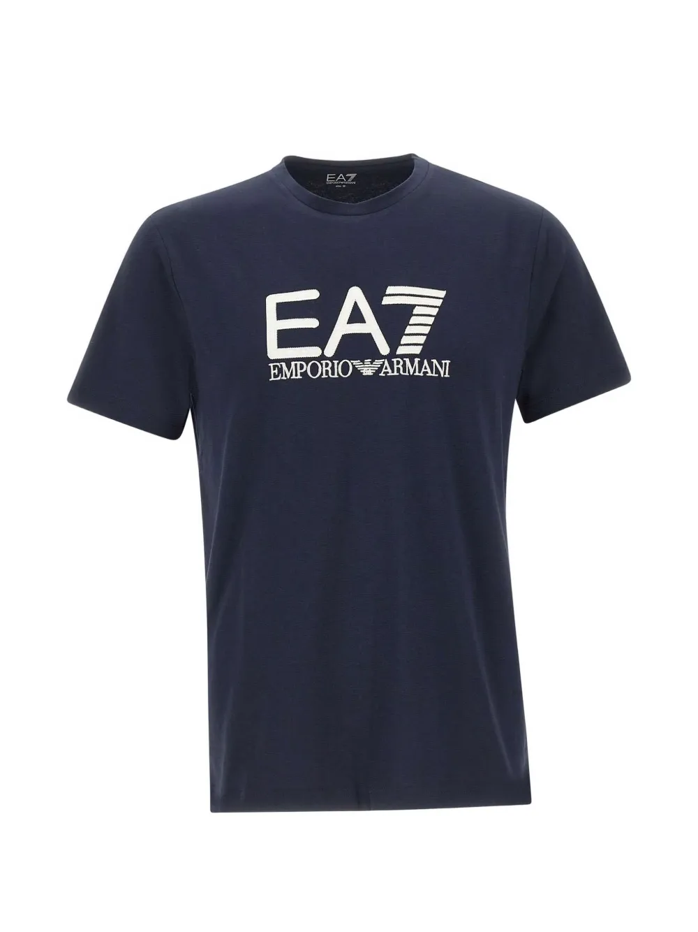 Ea7 Emporio Armani Core Identity embroidered-logo T-shirt - Blu