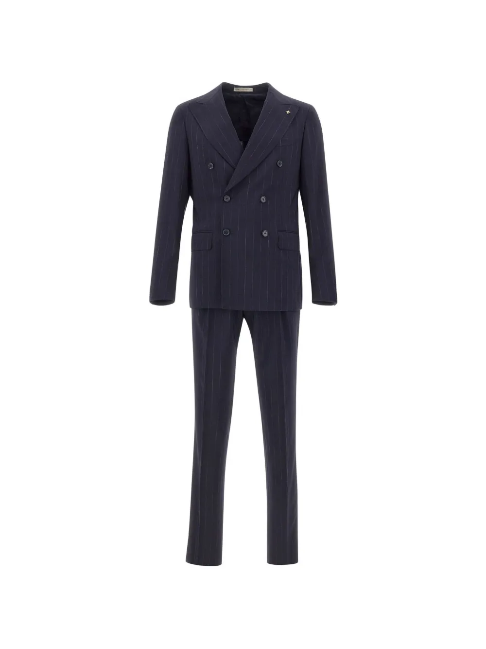 Corneliani pinstripe-print double-breasted suit - Blu