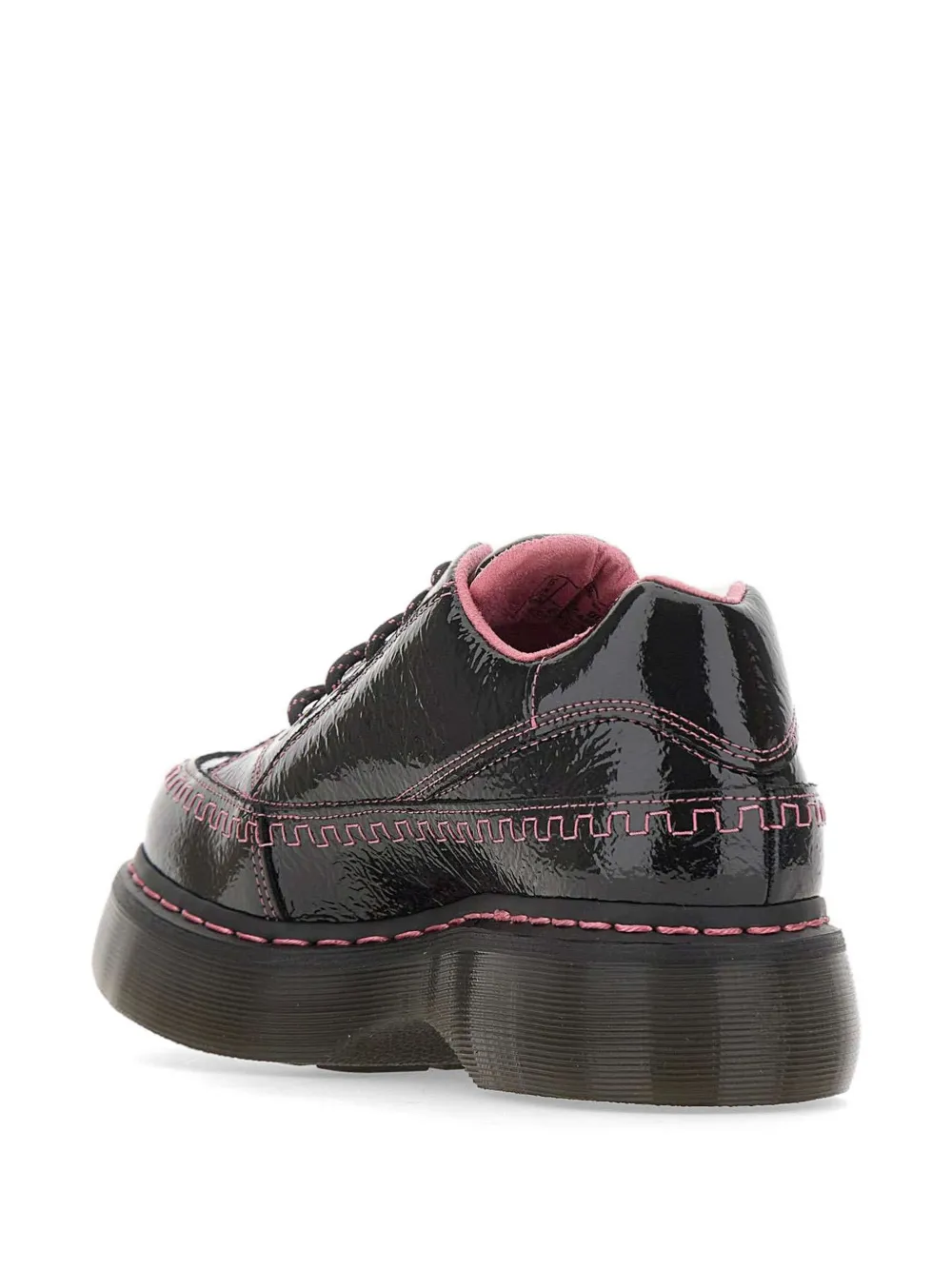 Dr. Martens Buzz 5-Eye sneakers met roze stiksel Zwart