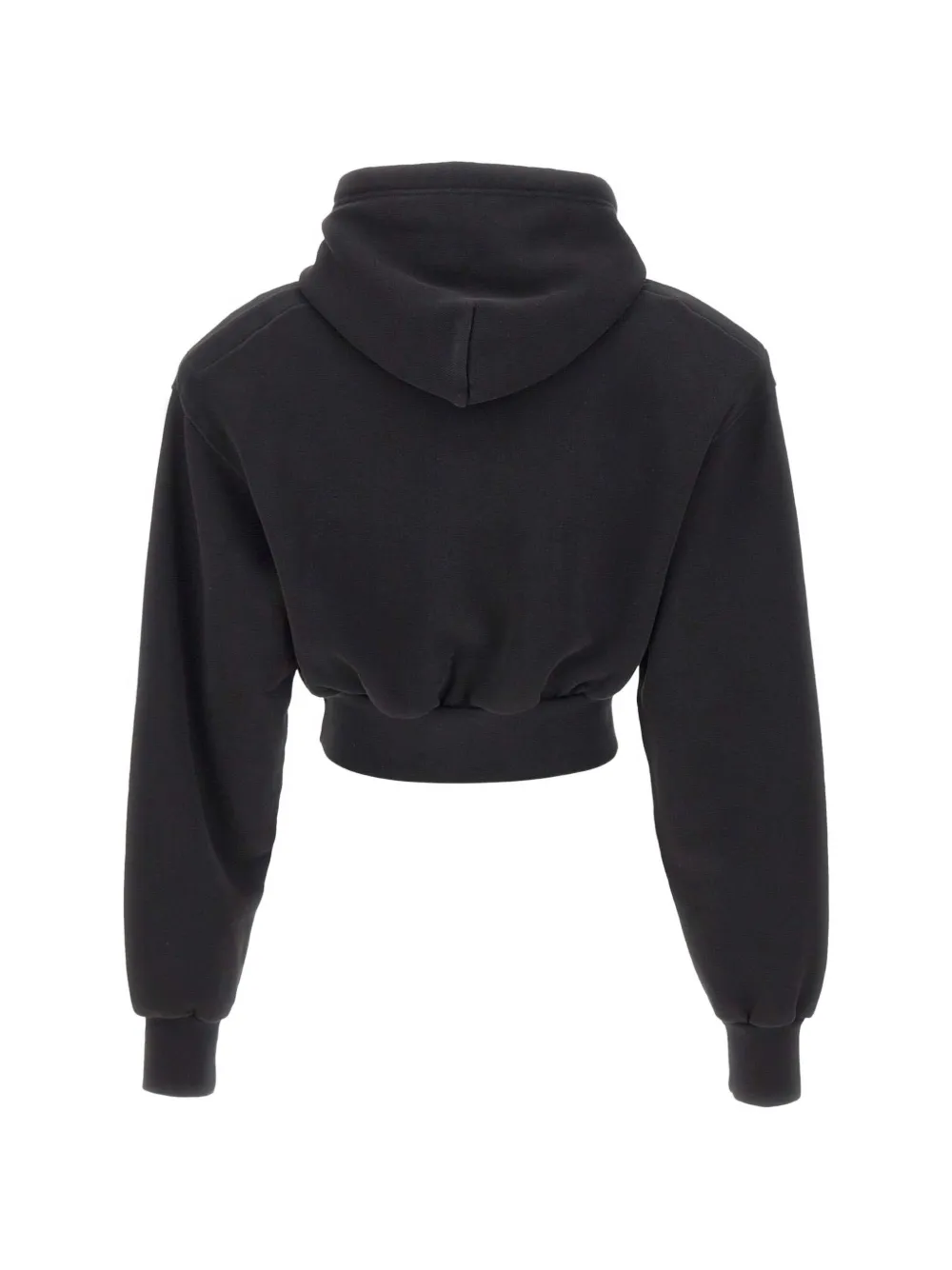 Vaquera Hoodie met schoudervulling en logoprint Zwart
