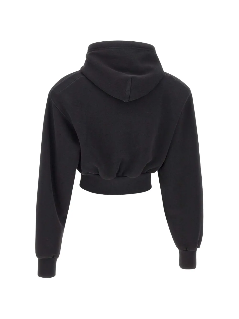 Vaquera Hoodie met schoudervulling en logoprint Zwart