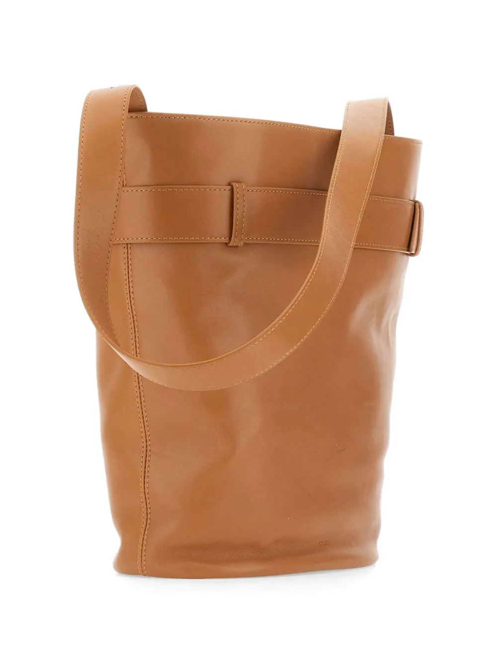  Osoi Bucket Brocle Leather Shoulder Bag - Neutrals 
