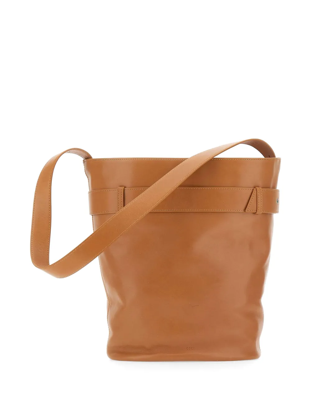  Osoi Bucket Brocle Leather Shoulder Bag - Neutrals 