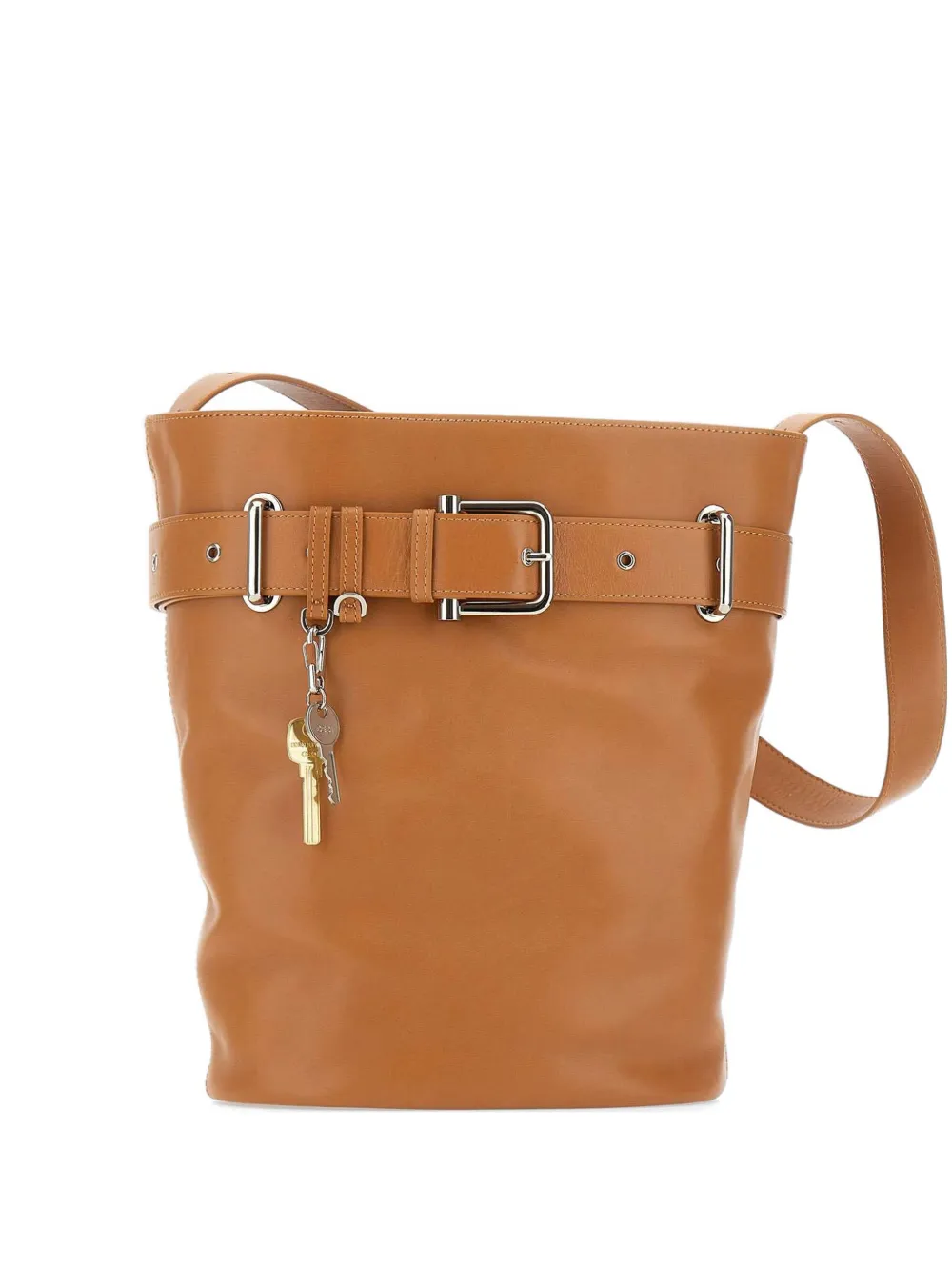 Osoi Bucket Brocle leather shoulder bag - Toni neutri