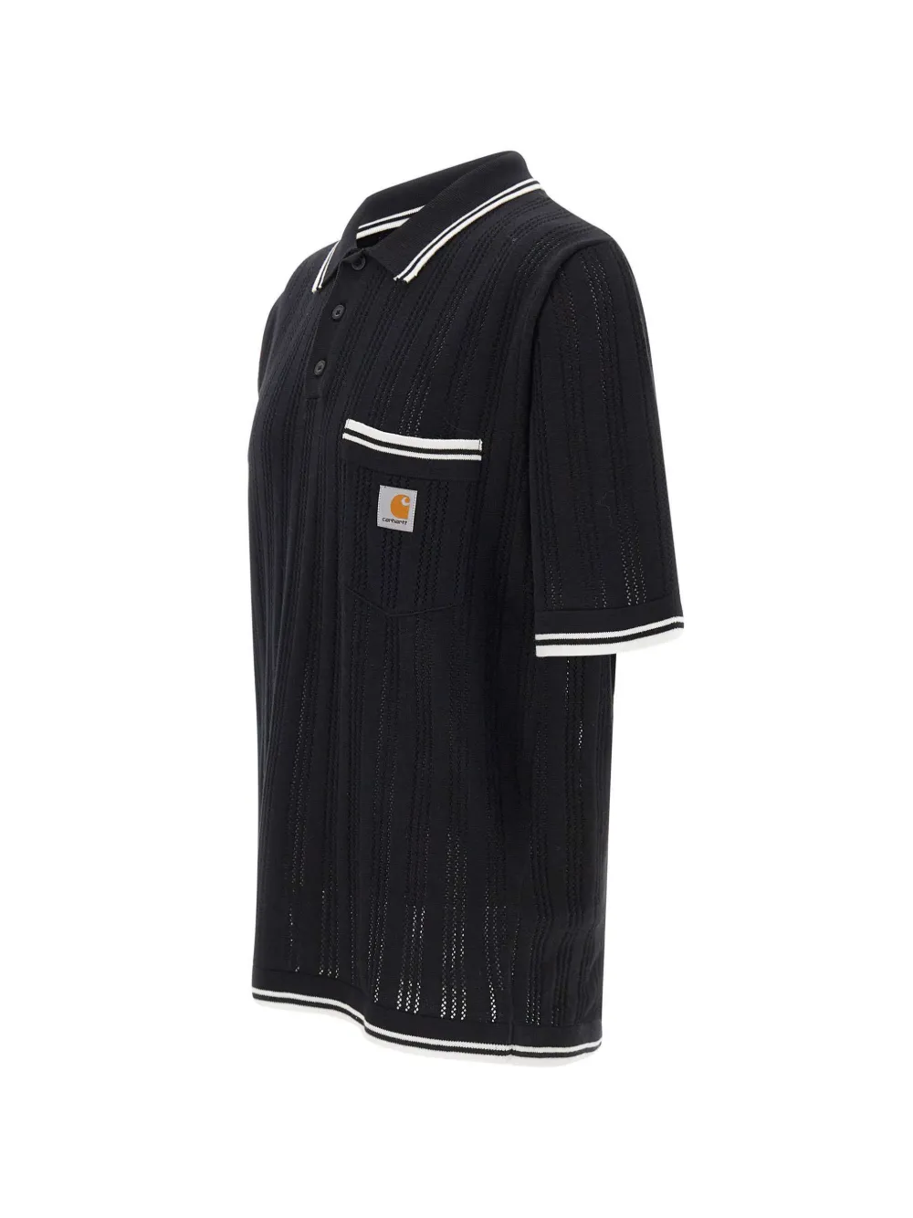 Carhartt WIP Ramsey gebreid poloshirt Zwart