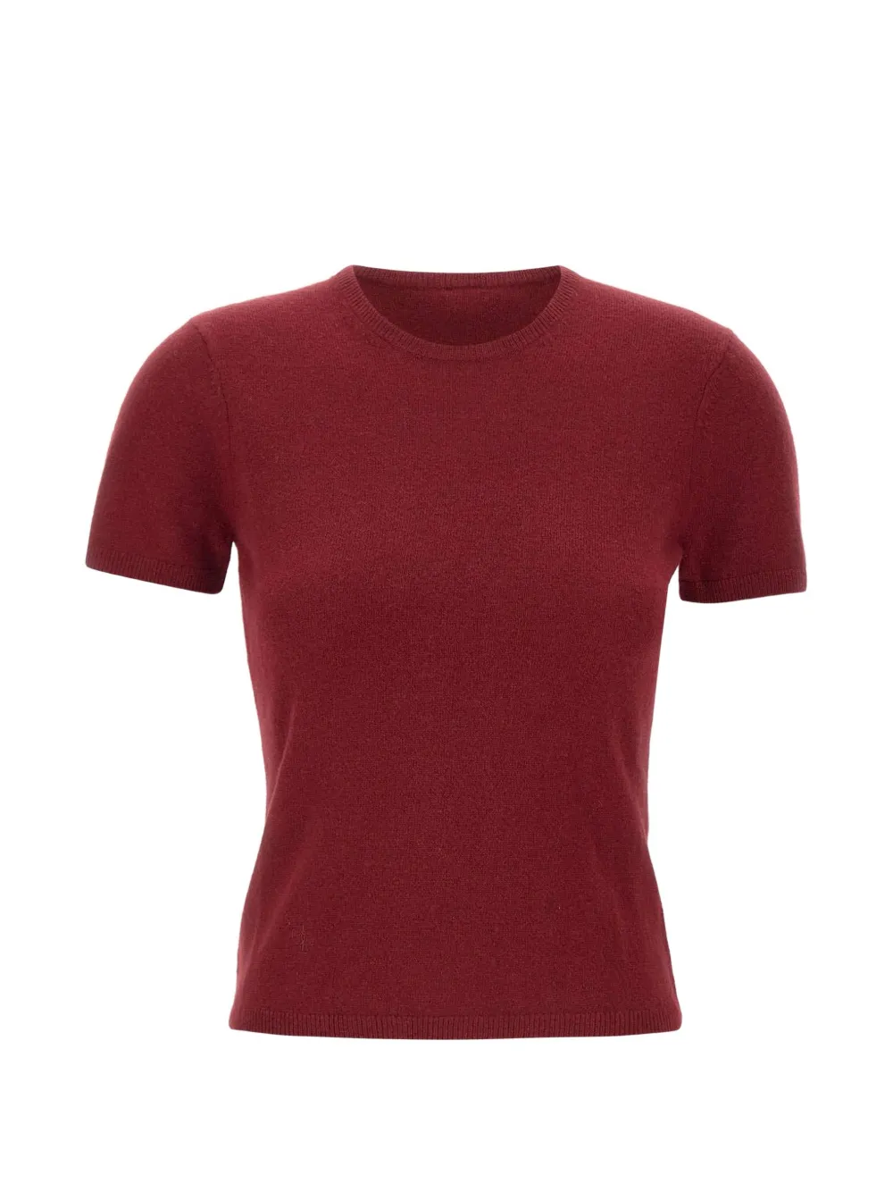 The Garment Como ribbed short-sleeve sweater - Rosso