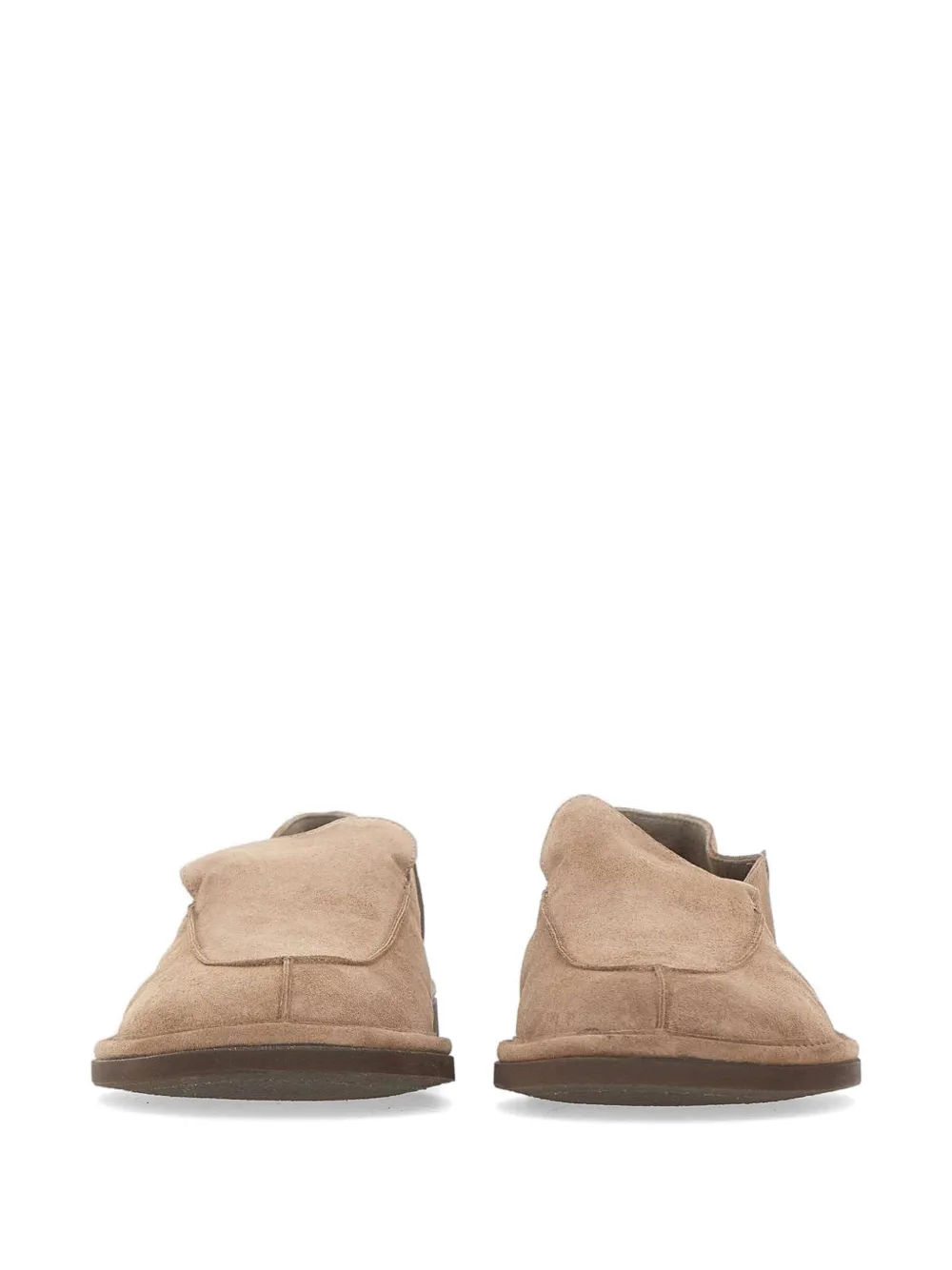 Alexander Hotto foldable-heel suede loafers Beige