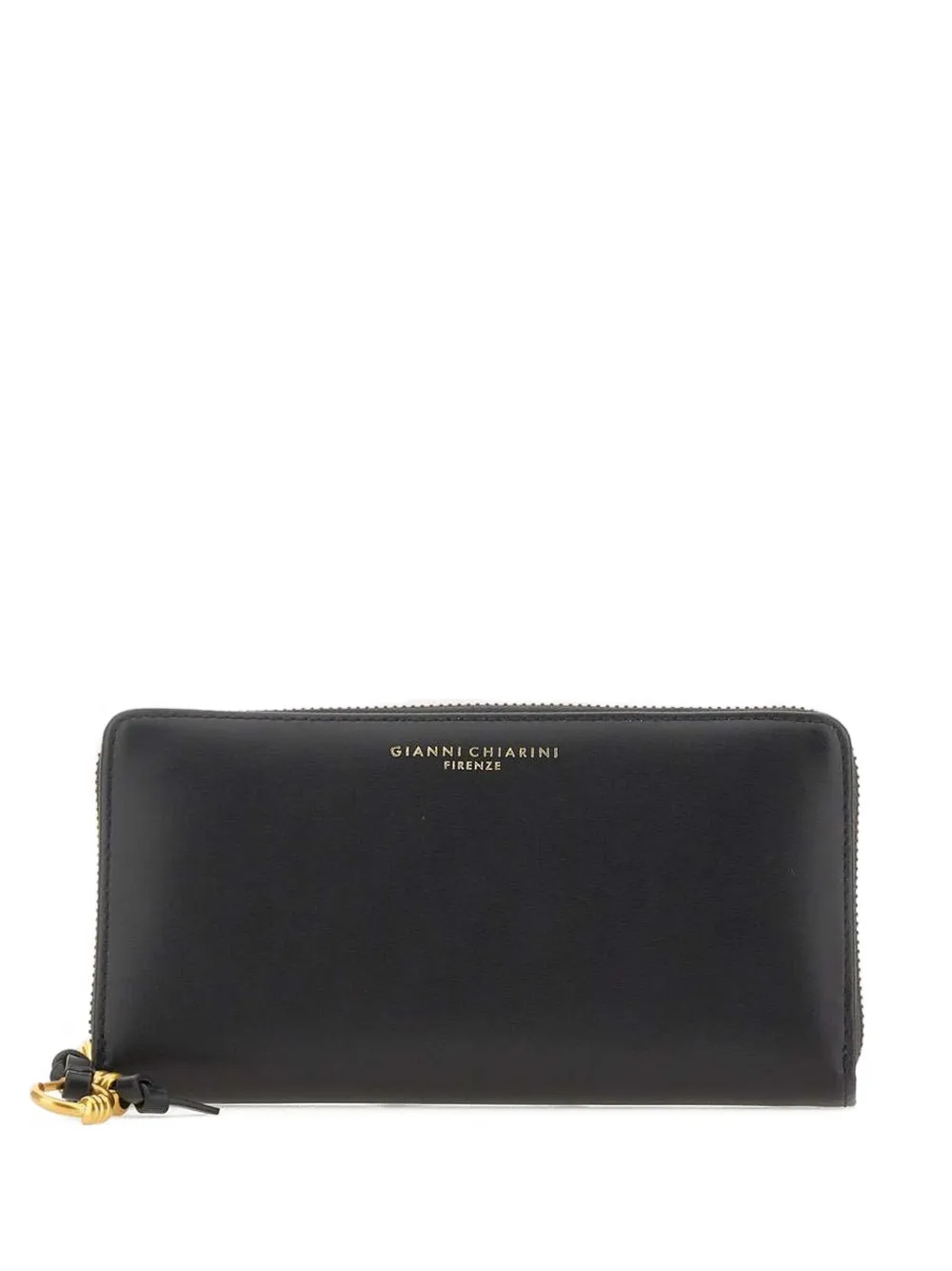 GIANNI CHIARINI zip leather wallet - Nero