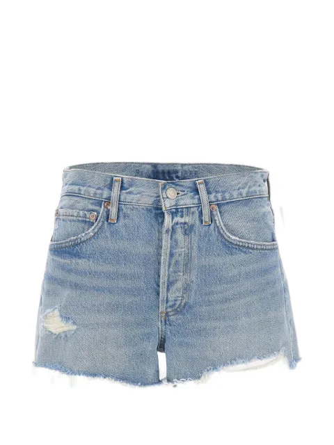 AGOLDE Parker frayed denim shorts