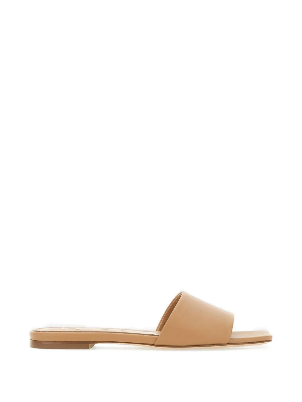 Aeyde Anna square toe strap sandals Beige