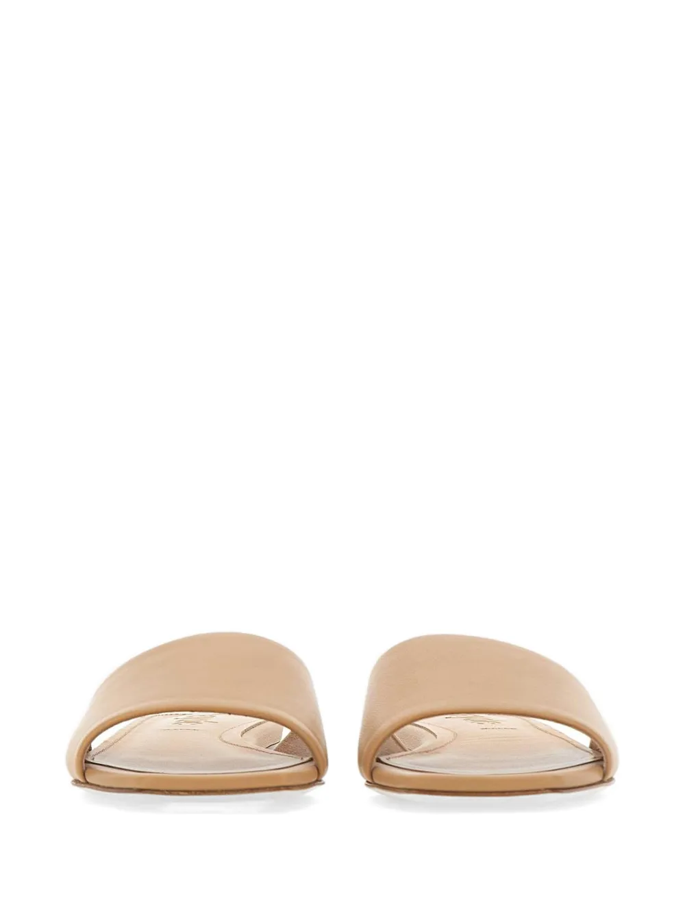 Aeyde Anna square toe strap sandals Beige