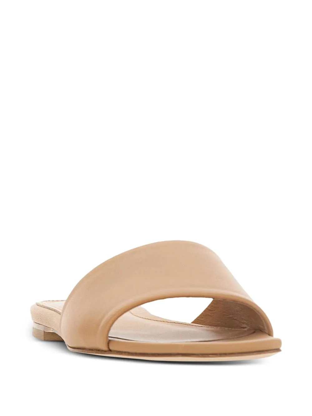  Aeyde Anna Square Toe Strap Sandals - Neutrals 